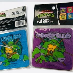 New 4 pc Teenage Mutant Ninja Turtles Tub Treads -